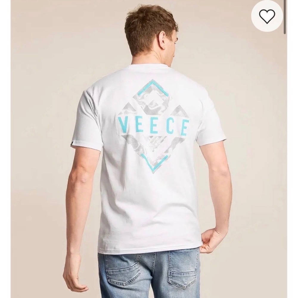 Buckle Veece "Data Drip" T-Shirt – White – Size XL – NWT